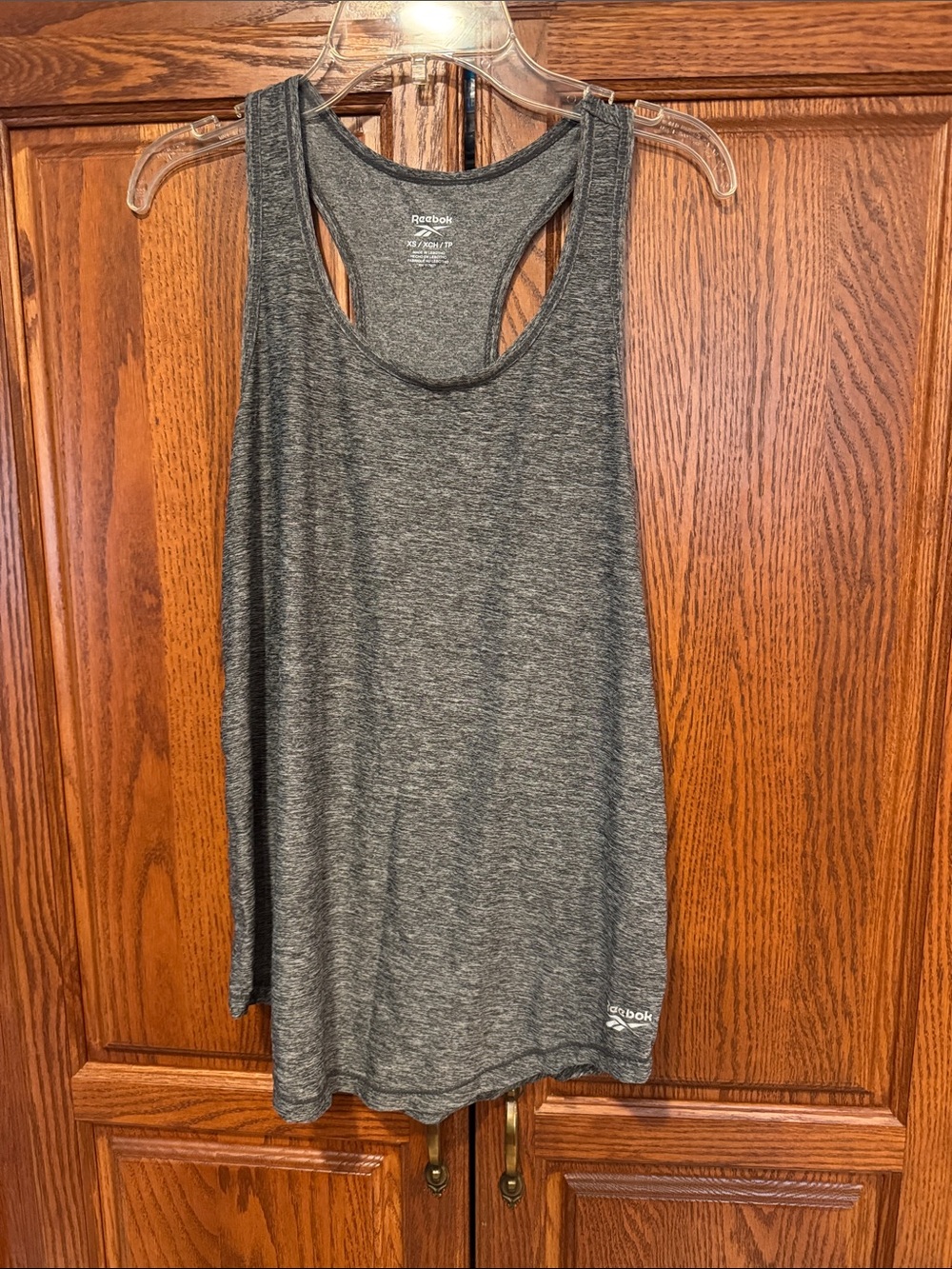 Reebok Women's Heather Charcoal Racerback Tank -NWOT
